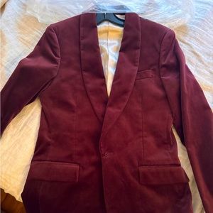 Ludlow Slim fit shawl collar tuxedo jacket in velvet